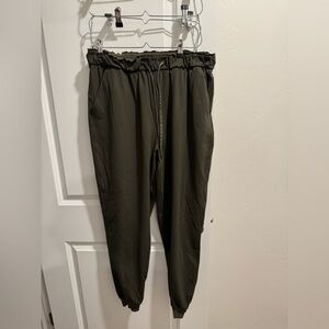 Lululemon Olive Green joggers- sz 12
